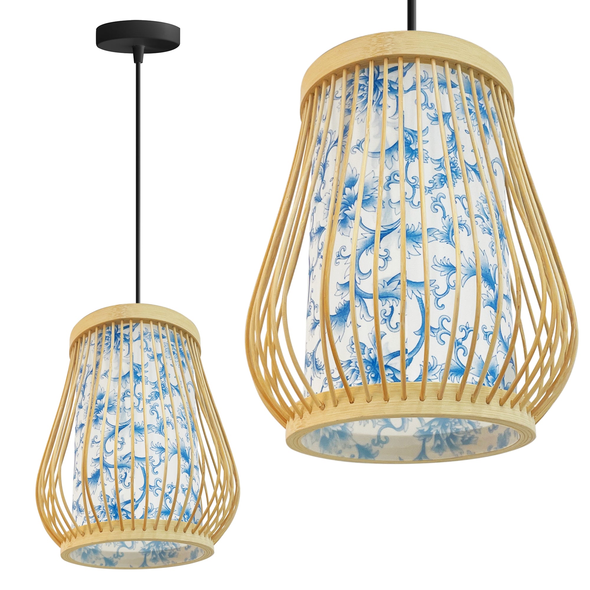 Lampa Wisząca Bambusowa APP1635-1CP  1