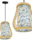 Lampa Wisząca Bambusowa APP1635-1CP  1