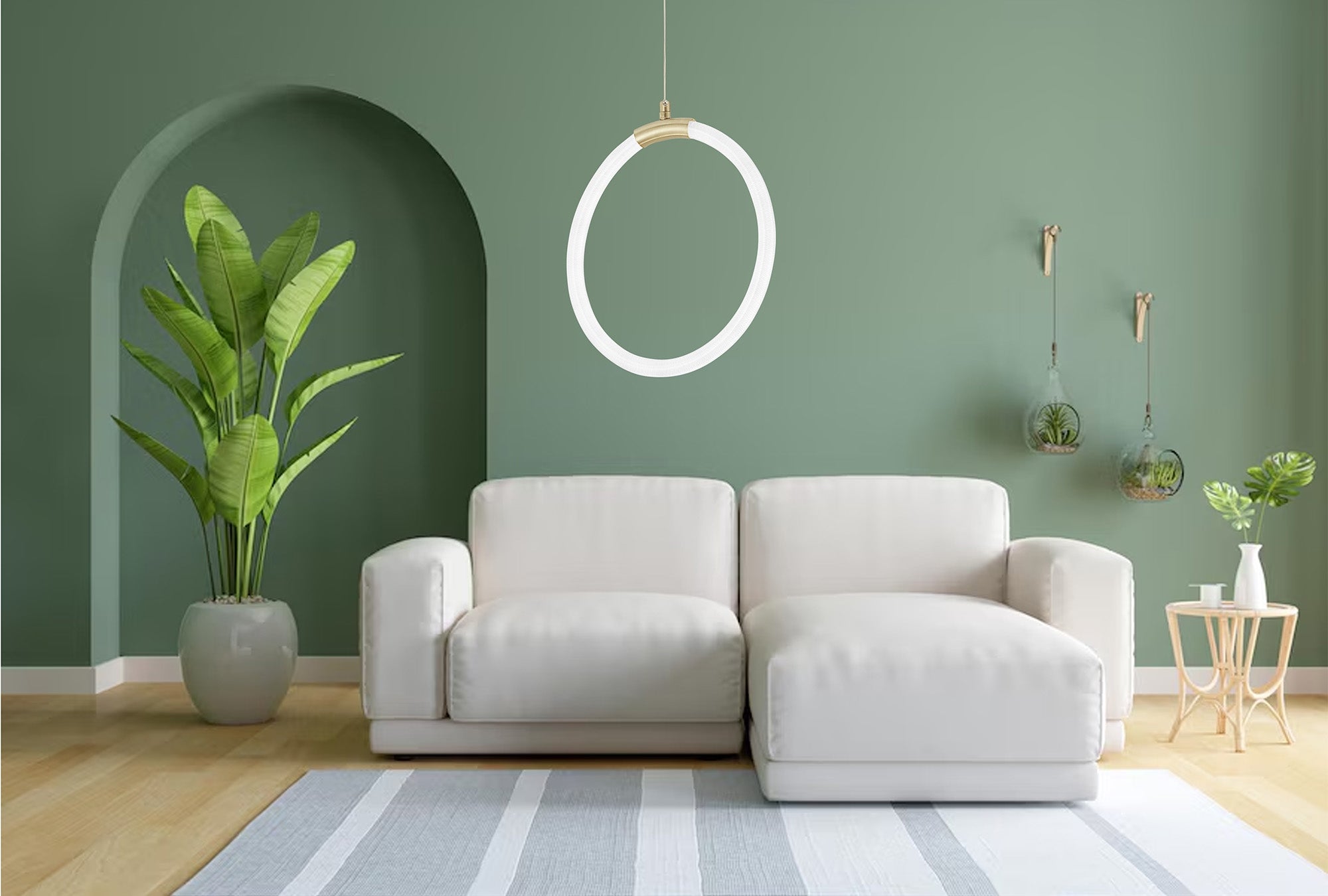 Lampa Wisząca Led G020-cp Złota  5