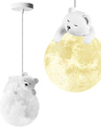 LAMPA SUFITOWA WISZĄCA WHITE BEAR APP1597-1CP  1
