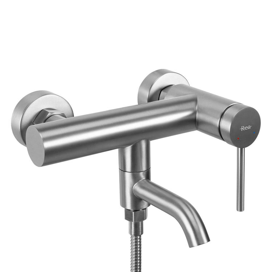 Bateria wannowa REA Clif Nikiel szczotkowany Inox  2
