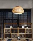 Lampa Wisząca Bambusowa APP1648-1CP  5