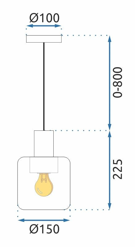 Lampa wisząca APP1011-1CP  10