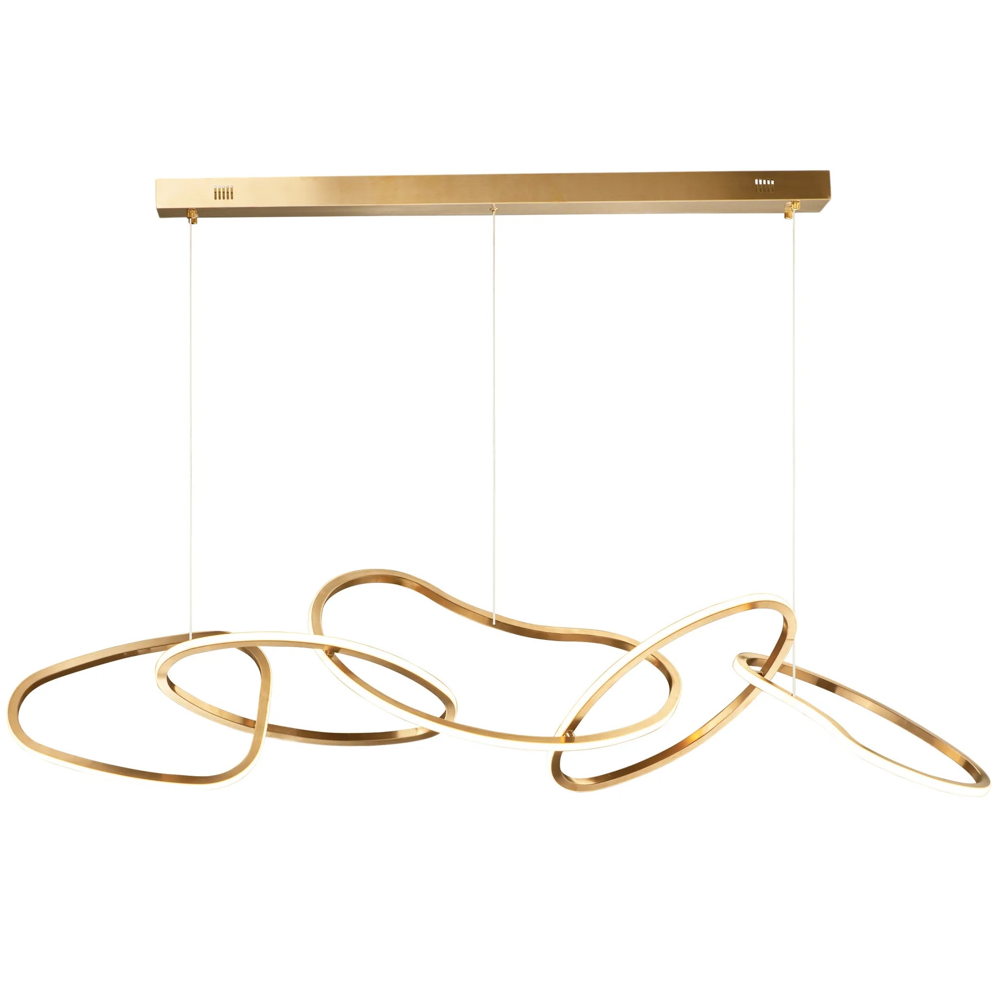 Lampa Wisząca Led Lhj050-cp T Złota  1