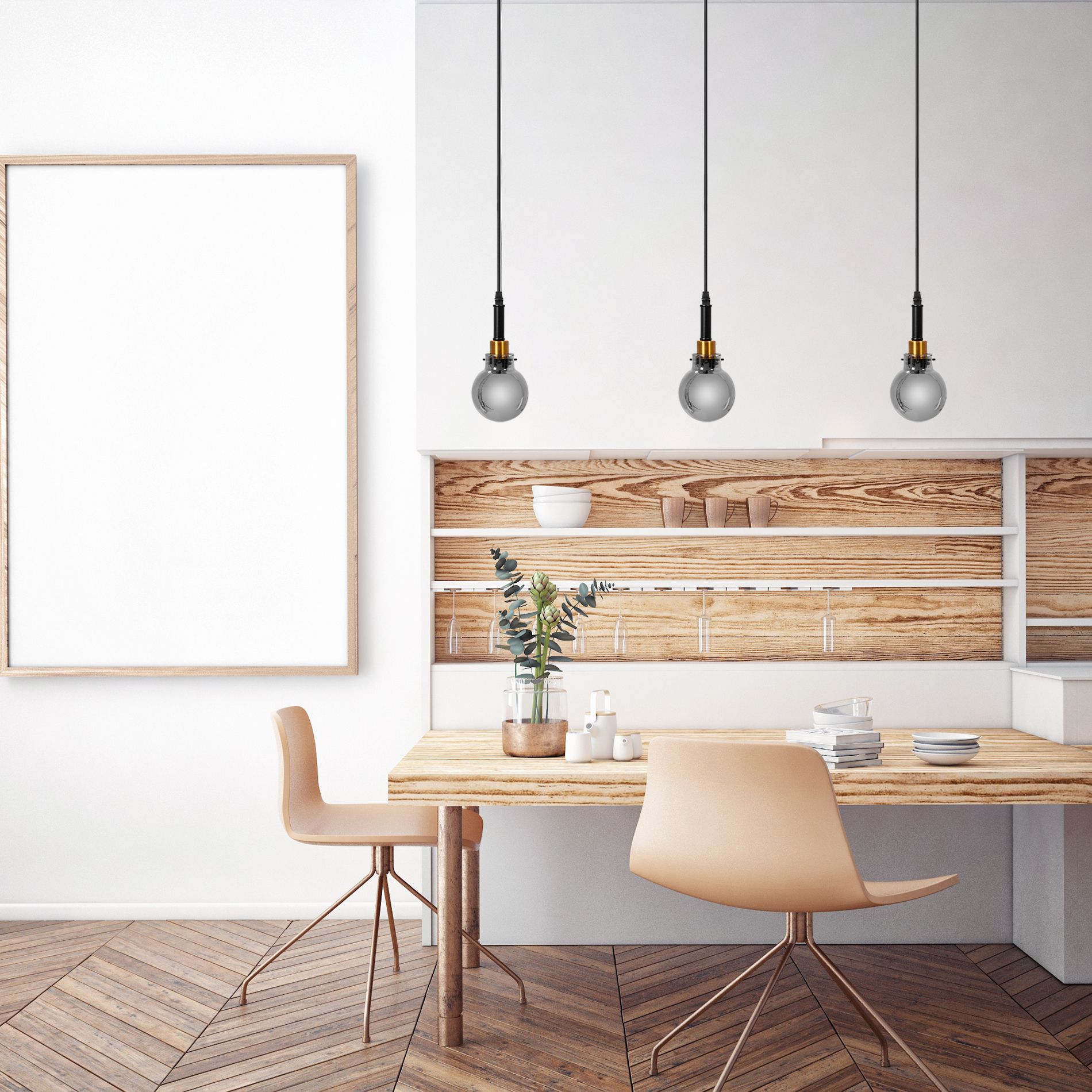 Lampa Wisząca APP1124-1CP Black Gold