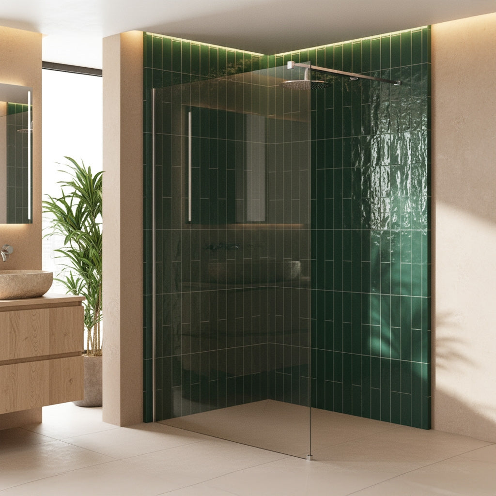 Kabina Prysznicowa Walk-in Rea Flexi Transparent / Chrome 80  5