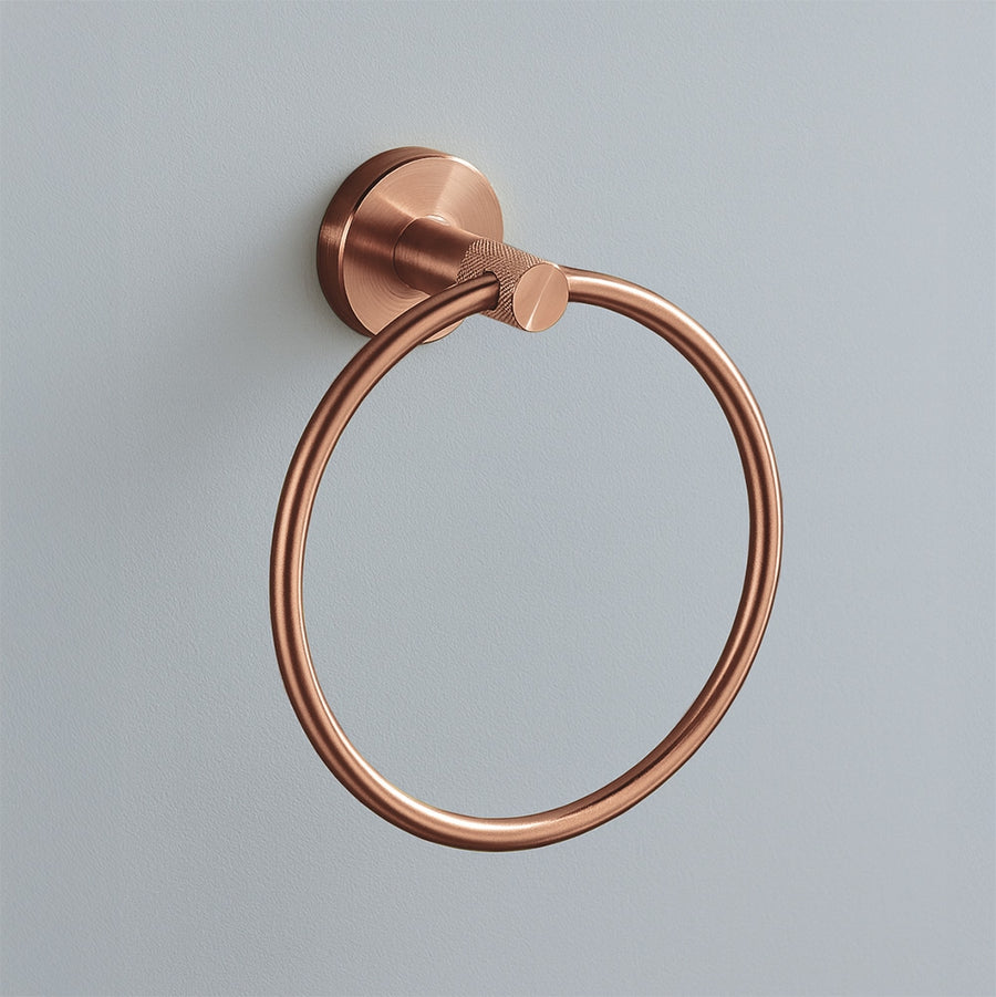 Wieszak łazienkowy RING 6610 Modern Miedź Szczotkowana  4
