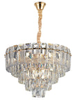 Lampa Wisząca Z Kryształami G056-cp 50cm Złota  1