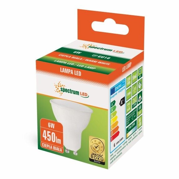 Żarówka Led Ciepła Gu10 230v 6w 13265  3