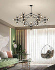 LAMPA SUFITOWA WISZĄCA METAL INDUSTRIAL XXL APP265-15C CZARNA