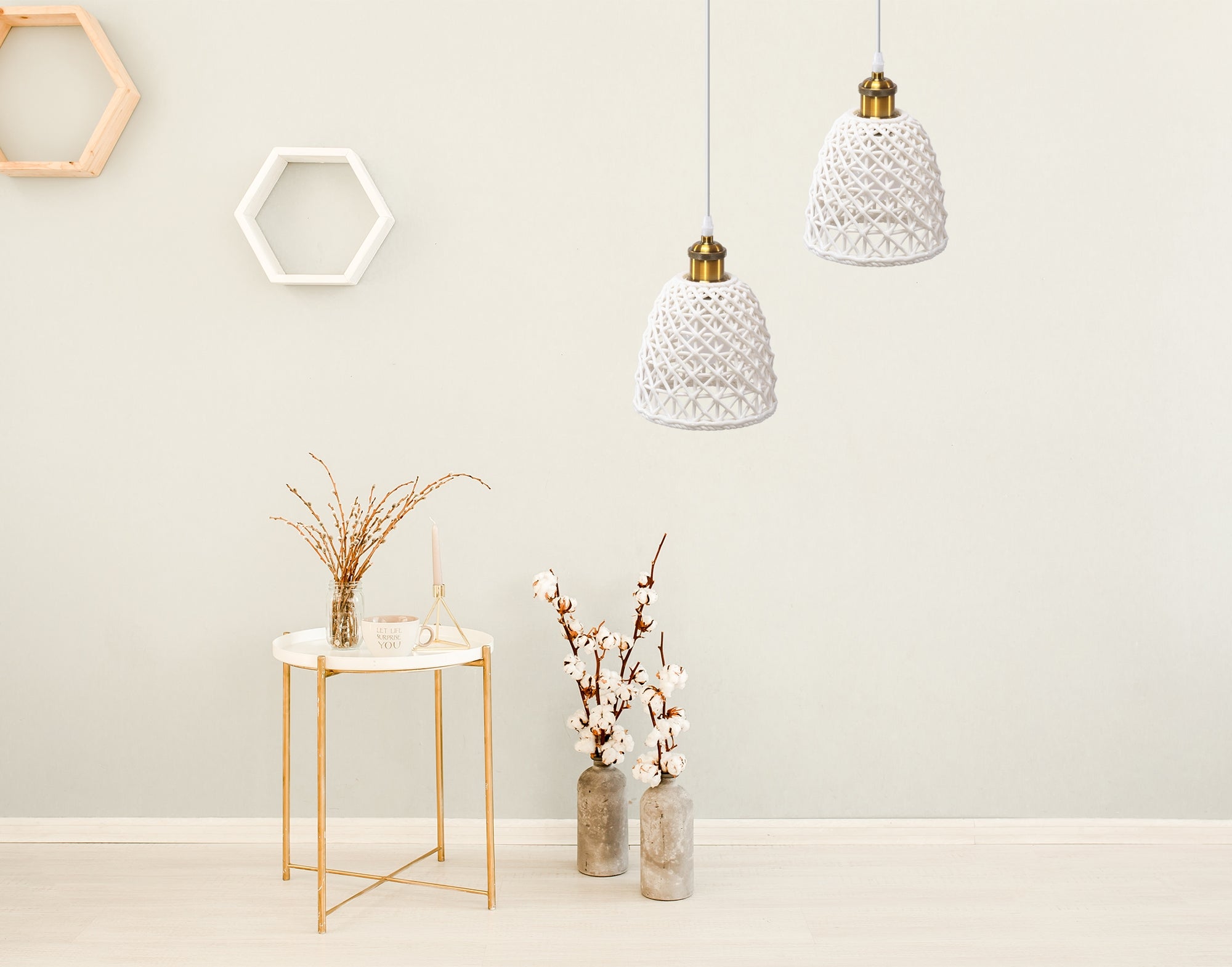 Lampa wisząca APP1006-1CP Biała  4