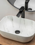 Umywalka nablatowa Rea Belinda Marble Marmur Mat