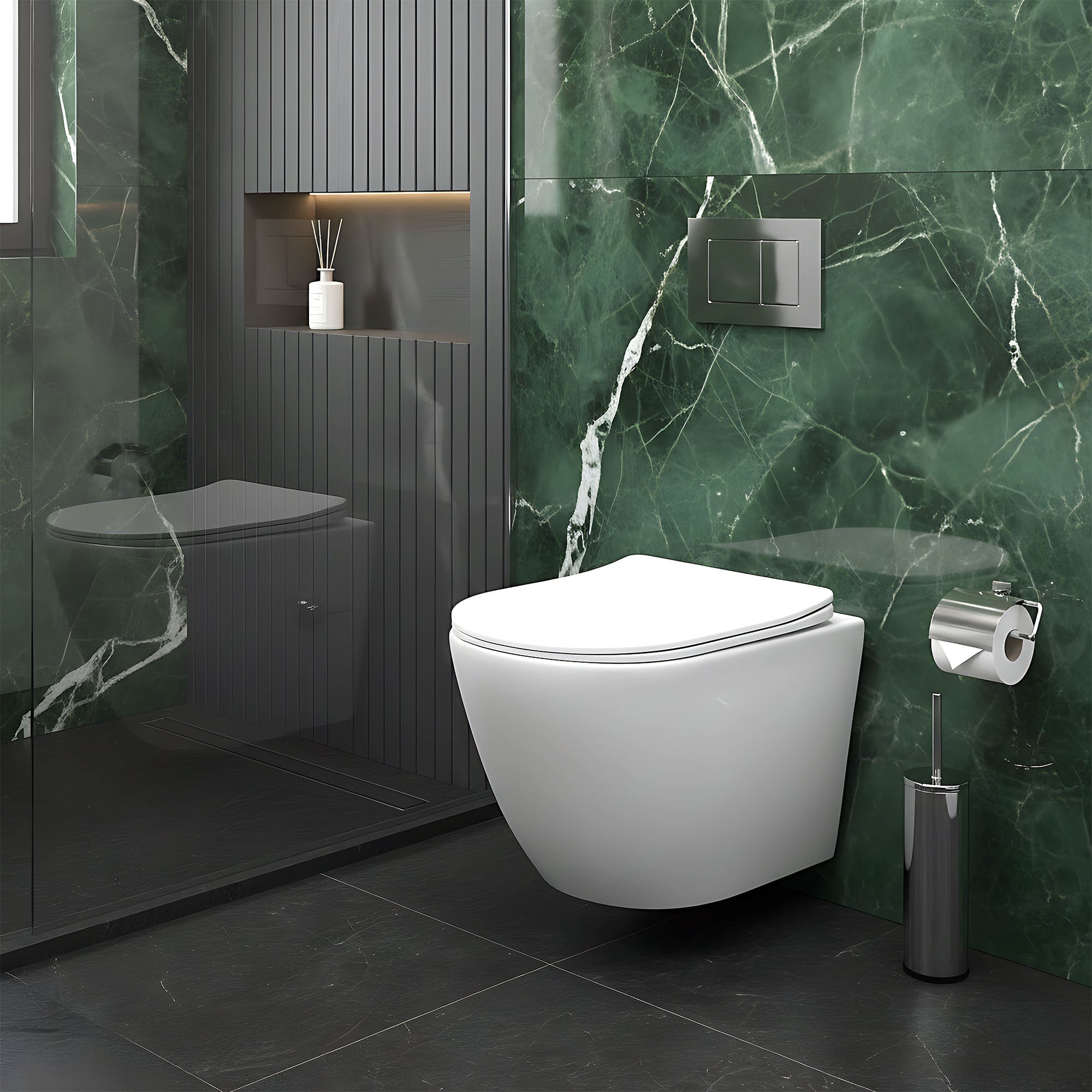 Misa WC podwieszana REA Carlo Lux Rimless z funkcją bidetu  7