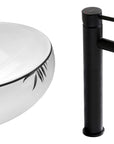 Zestaw Shila + bateria wysoka Lungo black+ korek uniwersalny czarny matowy