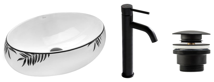 Zestaw Shila + bateria wysoka Lungo black+ korek uniwersalny czarny matowy