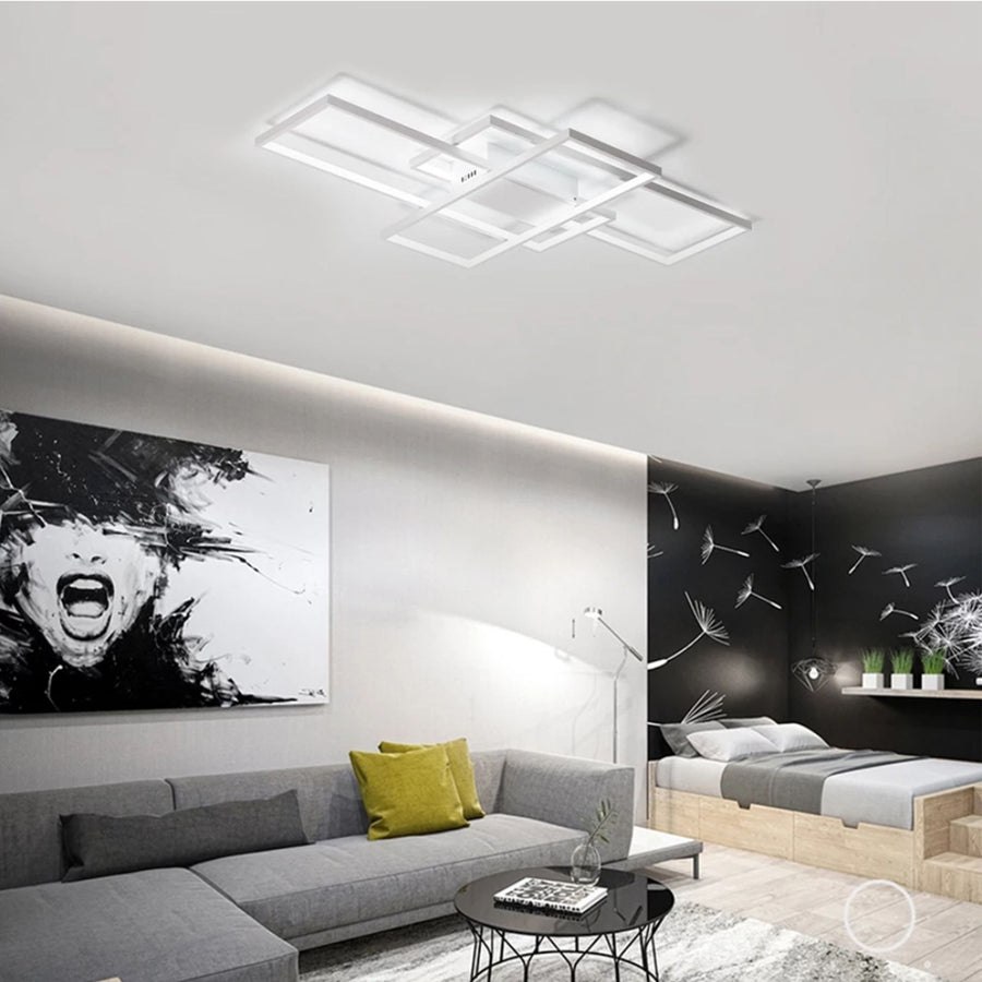 Lampa sufitowa nowoczesna LED + PILOT APP660 Biała