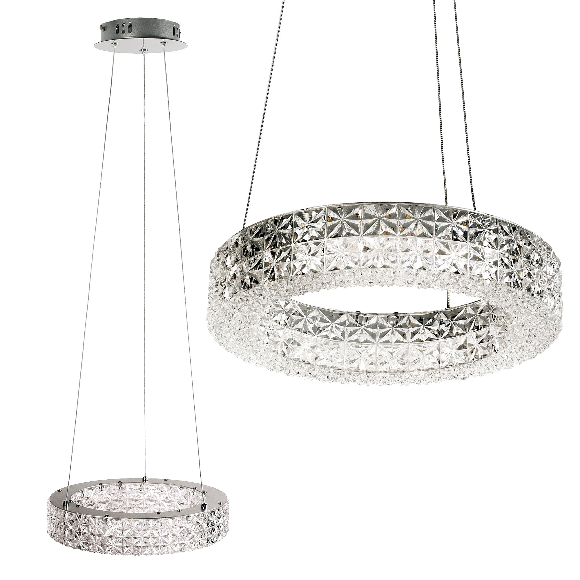 Lampa Wisząca Led Ms003-cp Chrom  1