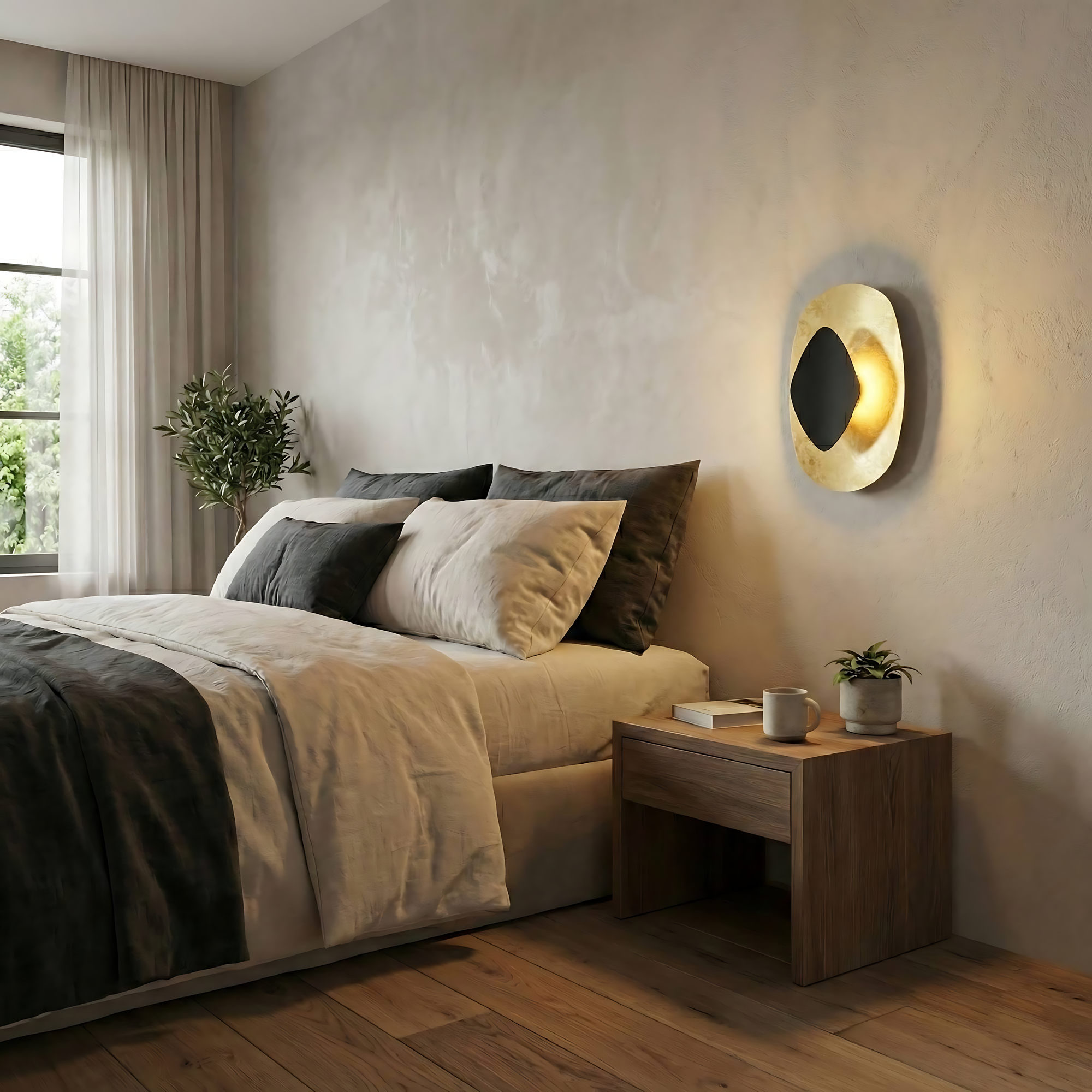 LAMPA ŚCIENNA KINKIET APP1270 CZARNA/ZŁOTA  5