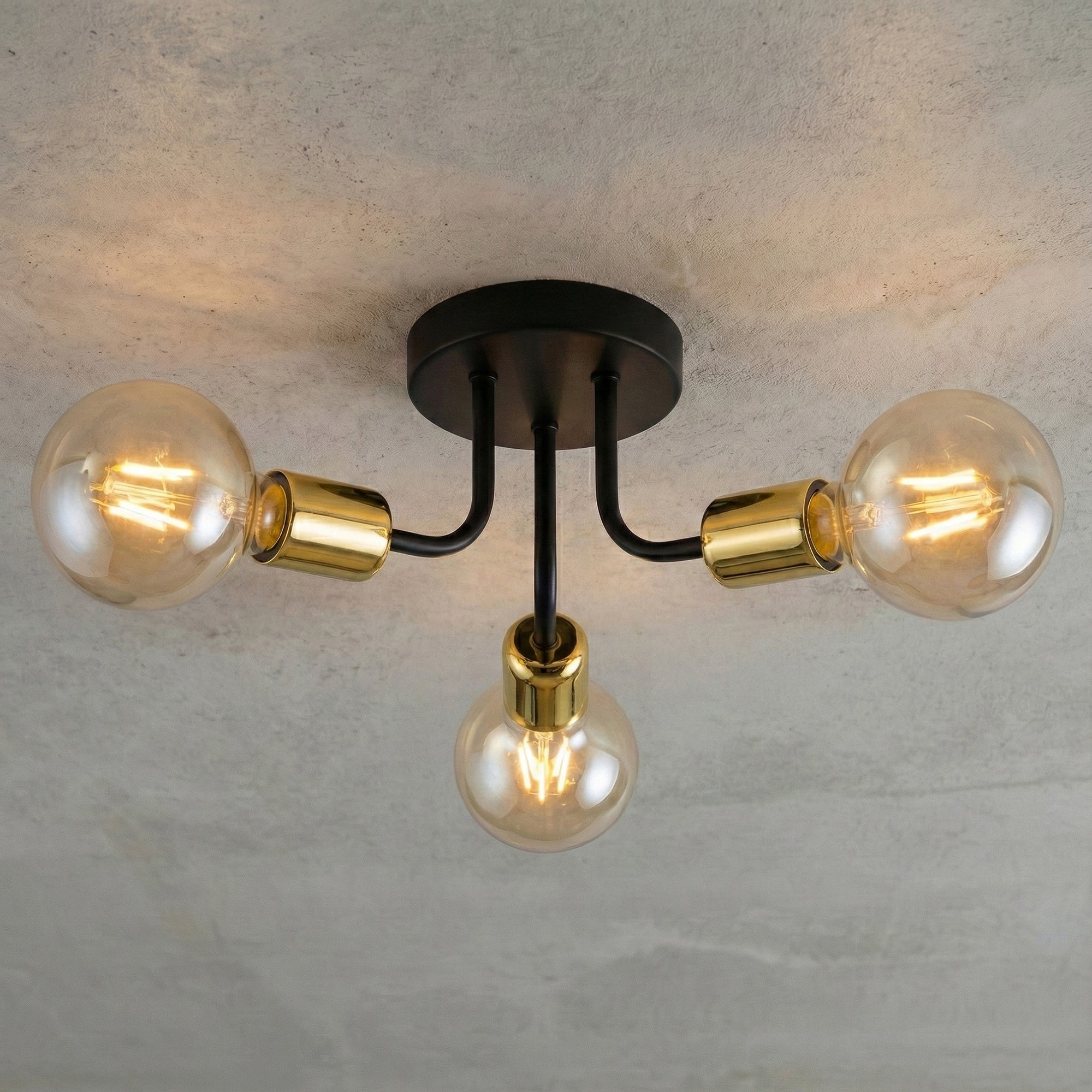 Lampa Wisząca APP1117-3C Czarno Złota  3