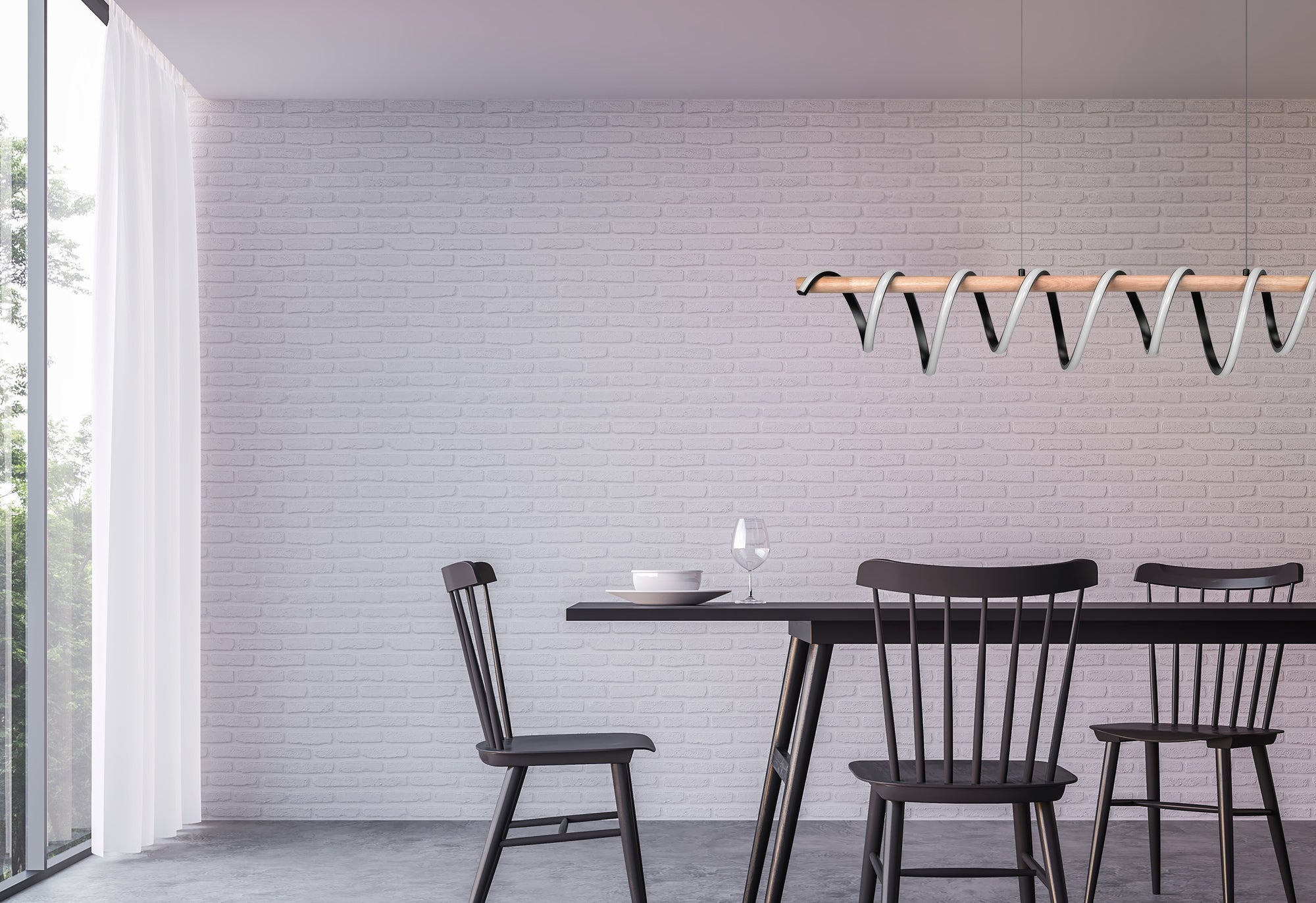 LAMPA SUFITOWA WISZĄCA LED APP1288-CP  7