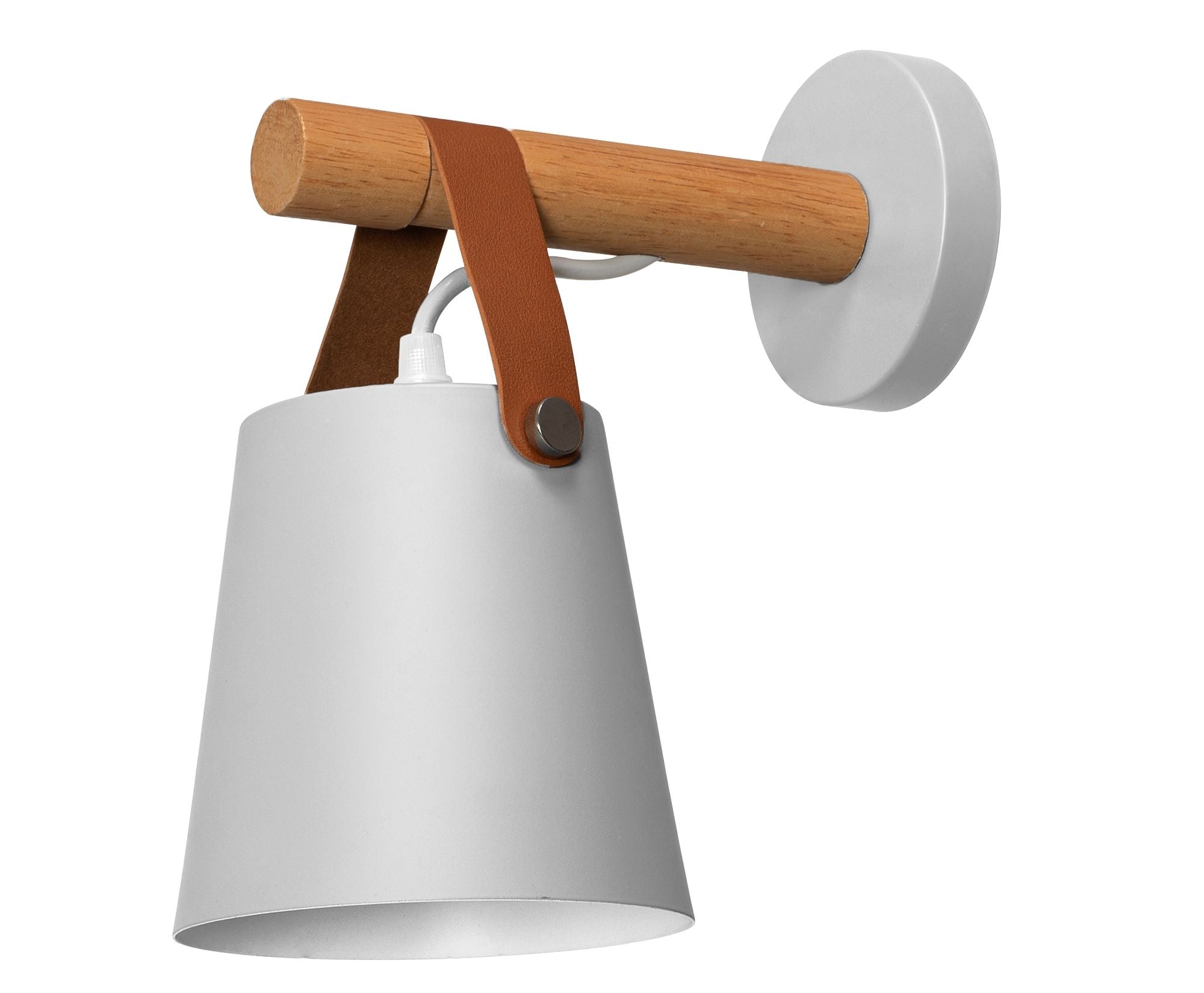 Lampa Kinkiet Ścienny Metalowy Z Paskiem APP467-1W Biała  7