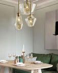 Lampa sufitowa szklana APP439-1CP Amber  2