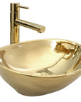 Umywalka nablatowa Rea Sofia Gold