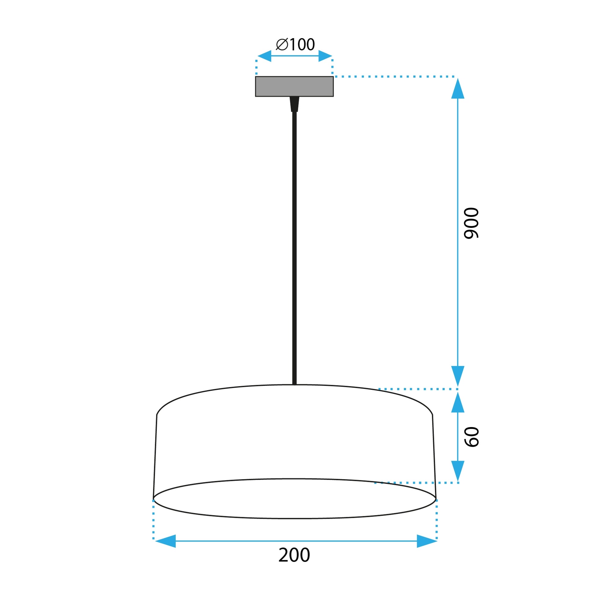 Lampa Wisząca APP1333-1CP BLACK GOLD  8