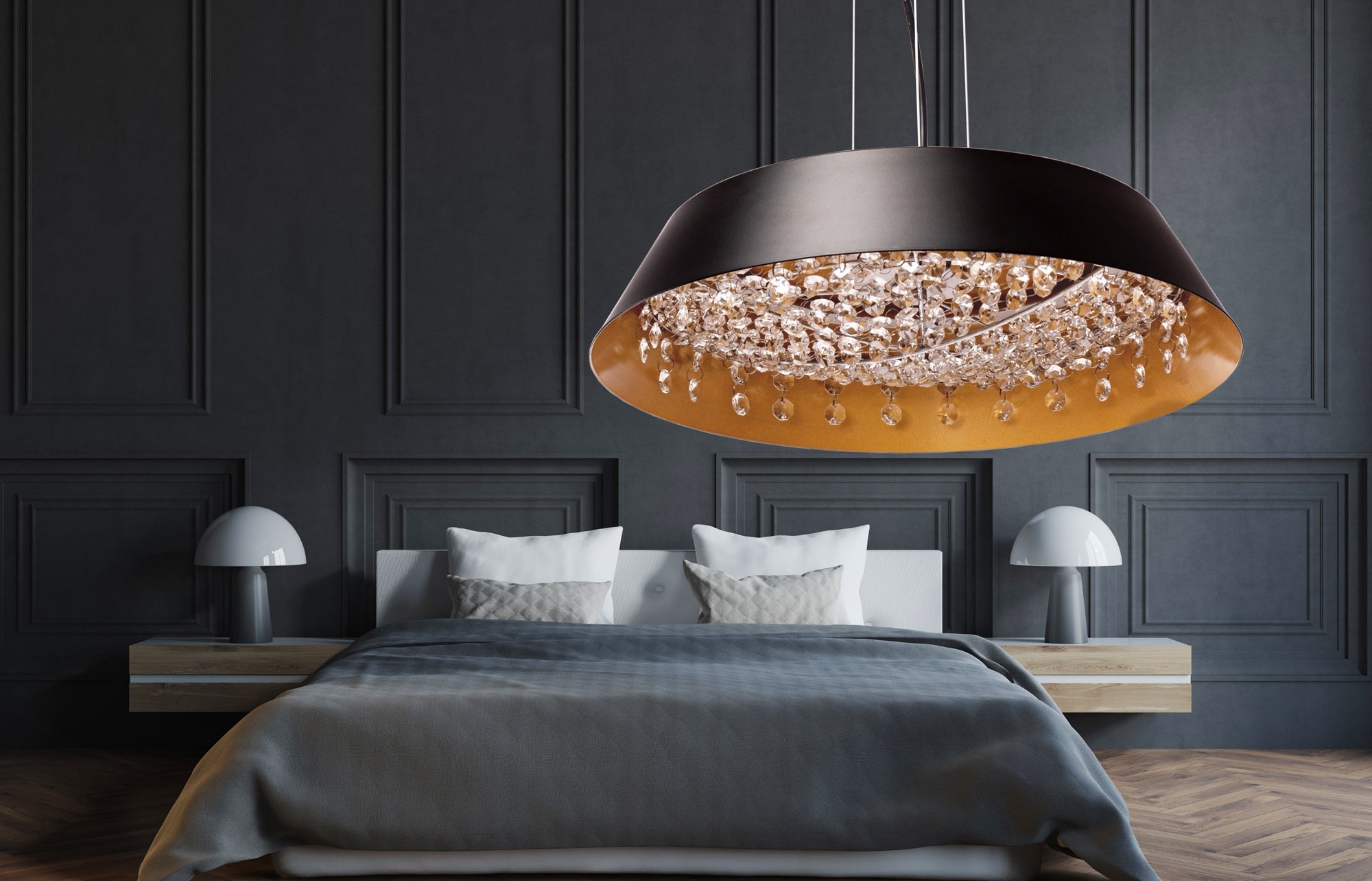 Lampa Wisząca z Kryształami APP1028-CP  5