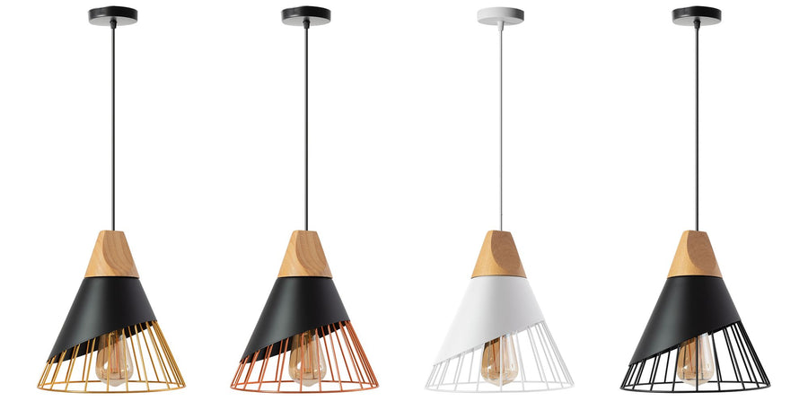 Lampa Sufitowa Wisząca Skandynawska Metal APP223-1CP
