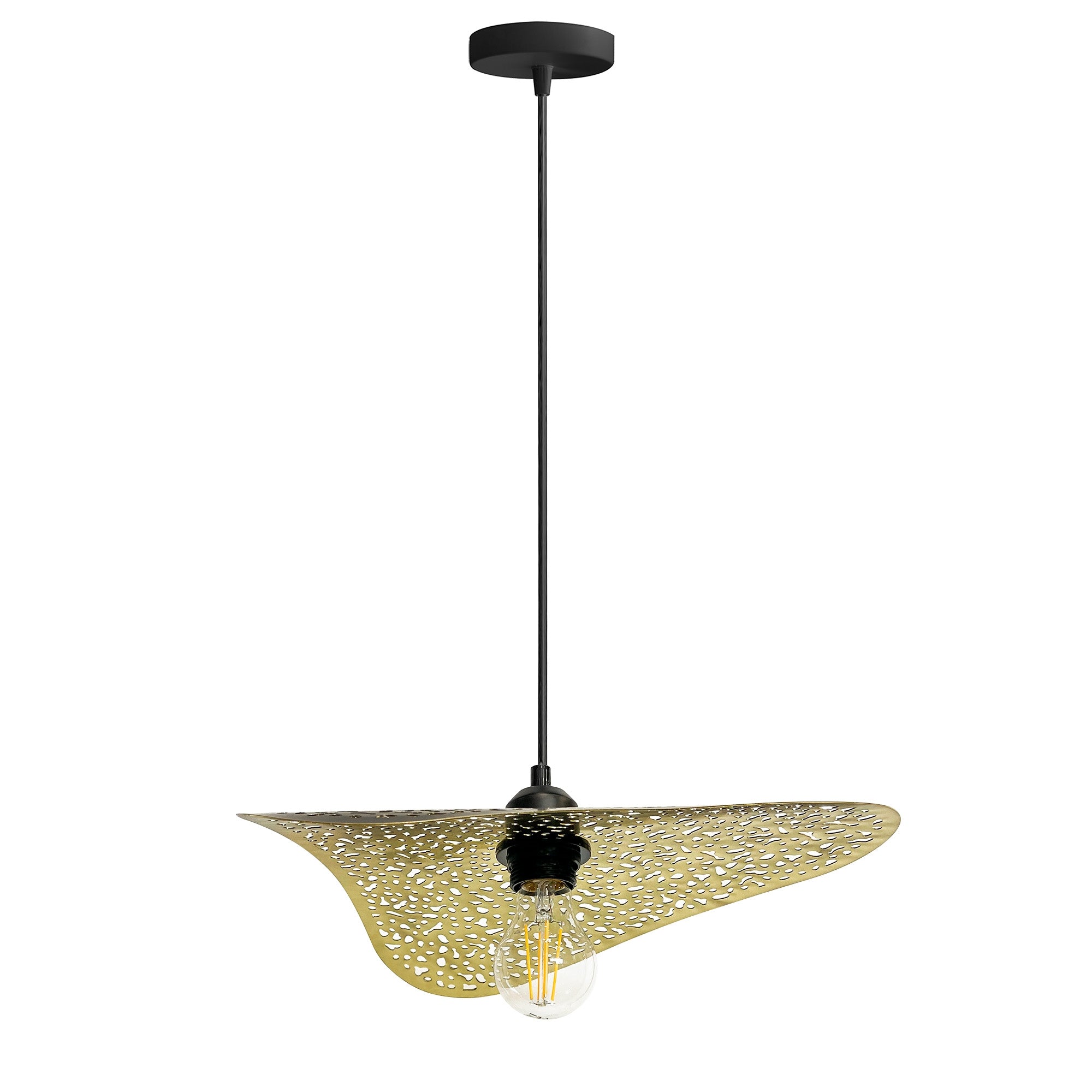LAMPA SUFITOWA WISZĄCA APP1467-1CP czarna/złota  1