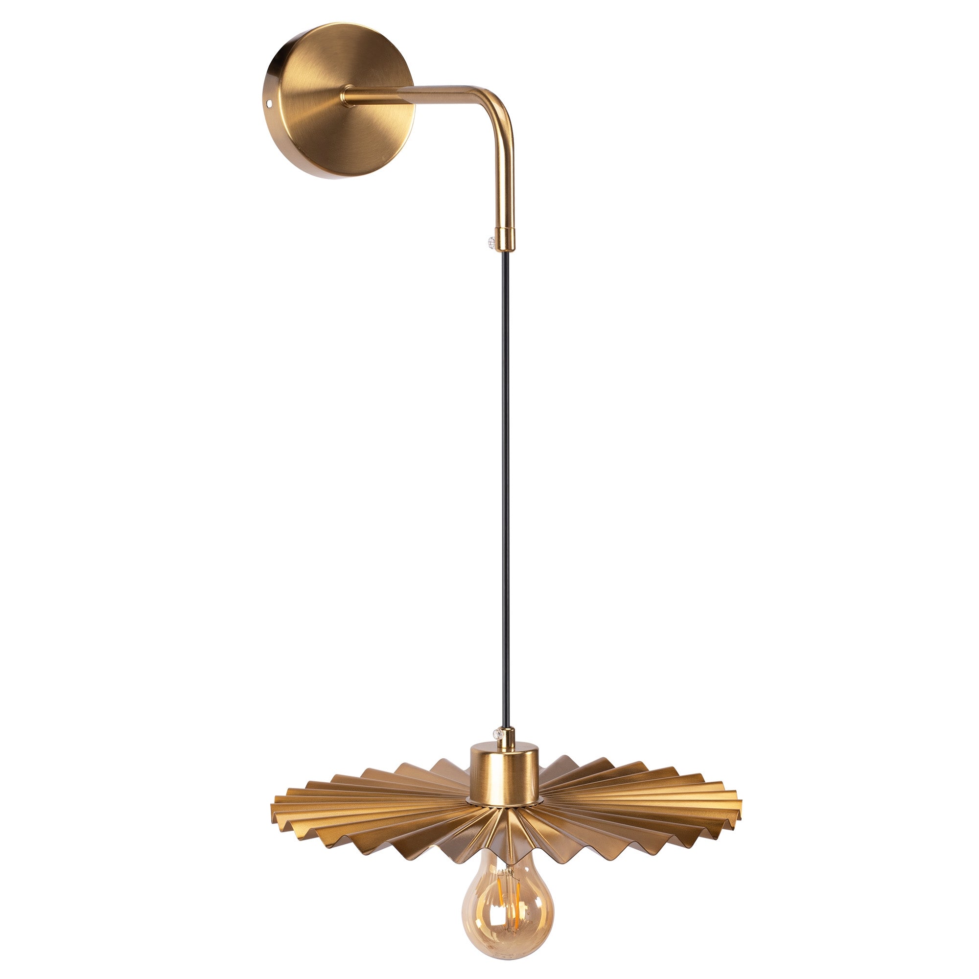 LAMPA ŚCIENNA KINKIET APP1356-1W Stare Złoto 30 cm  5