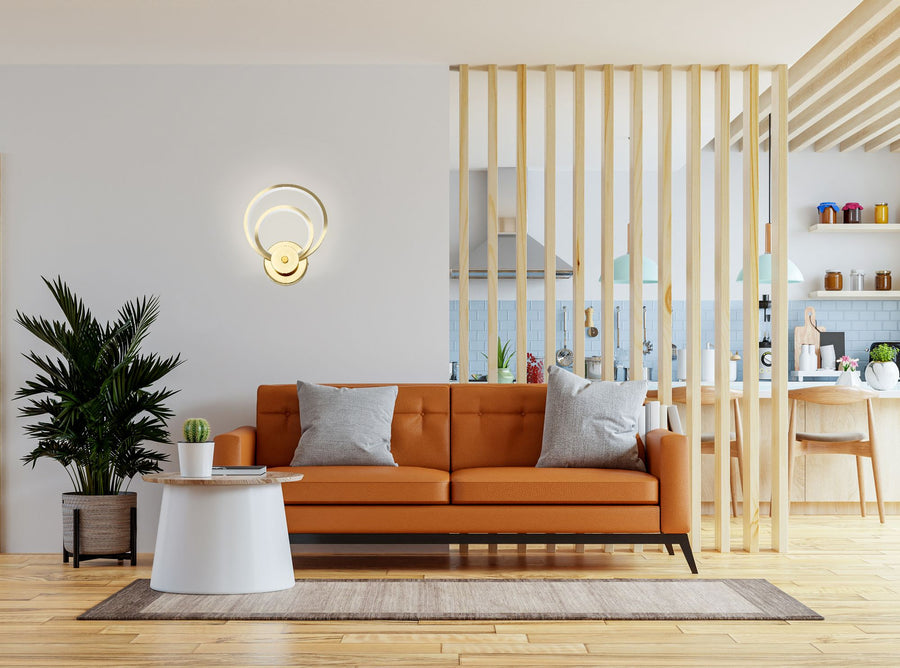 LAMPA ŚCIENNA KINKIET LED APP1043-W Złota