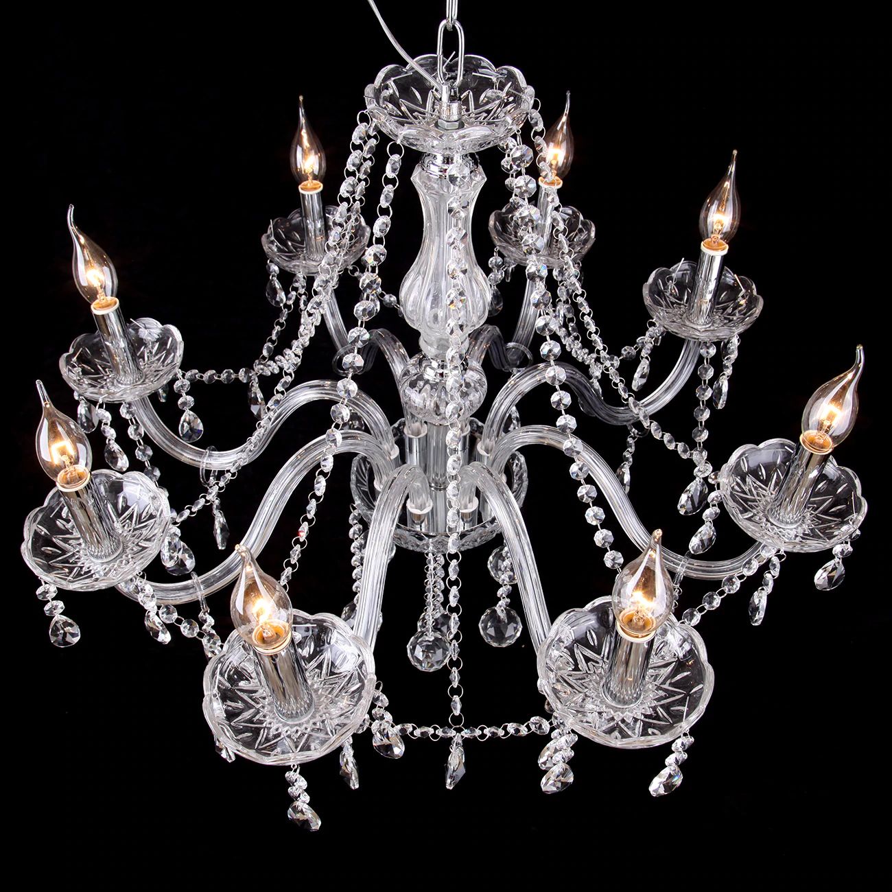 Lampa Kryształowa Żyrandol 300750