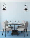 LAMPA ŚCIENNA KINKIET LED SPRING UP APP829-W Czarny MATT