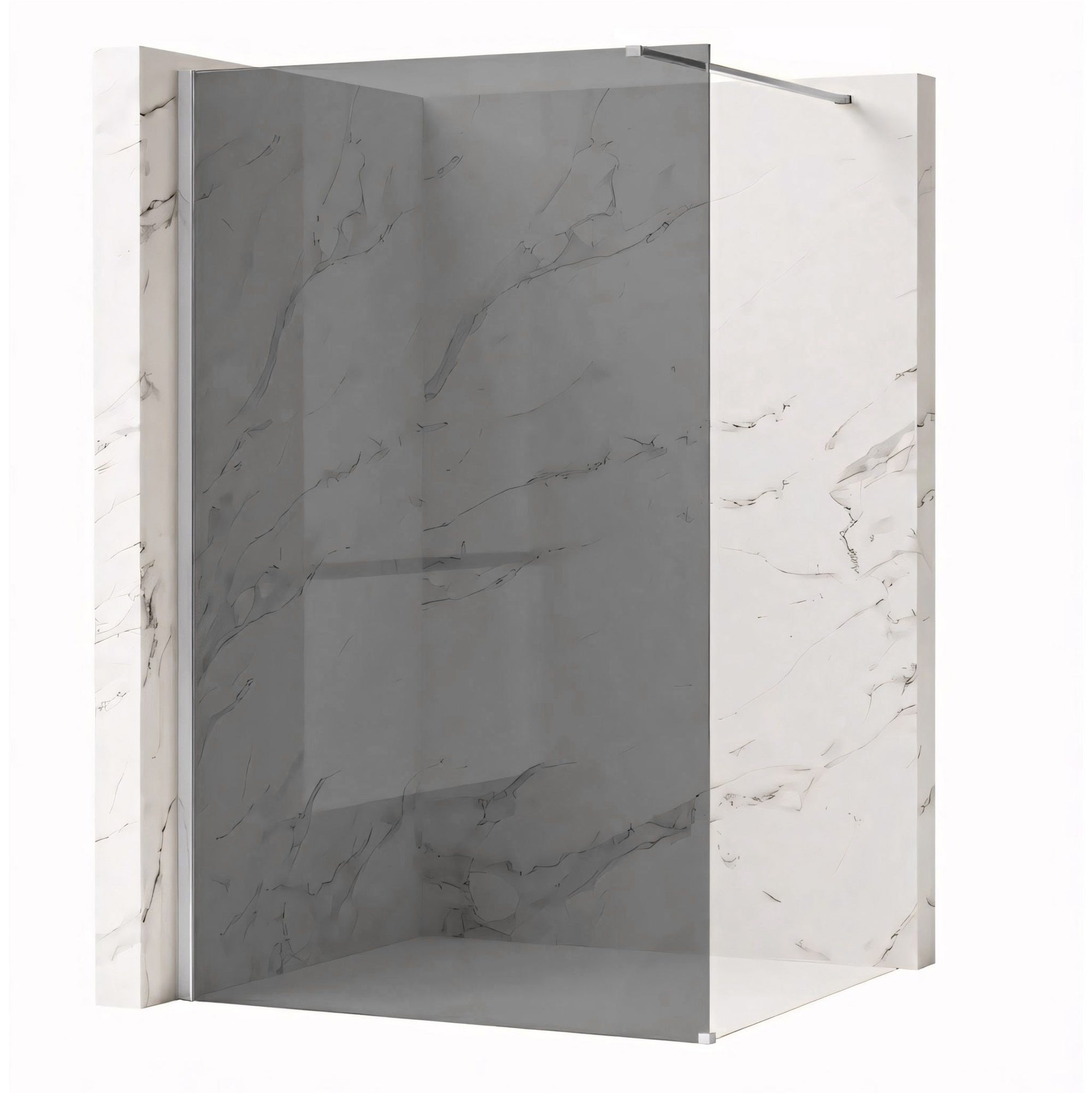 Kabina prysznicowa Walk-In Rea Flexi Grey / Chrome 90  1