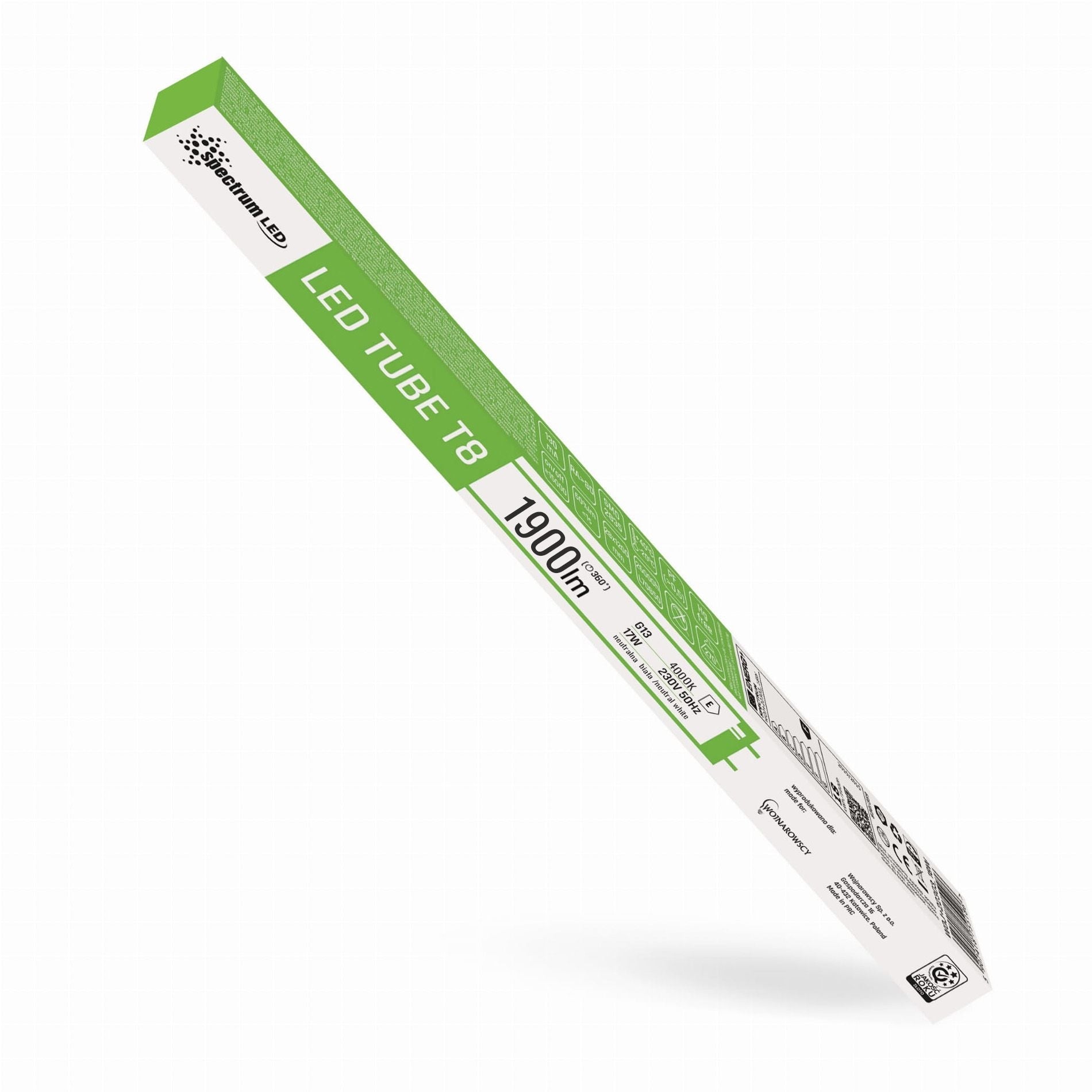 Tuba LED Biała Neutralna 120 CM T8 230V 17W WOJ+22304  14