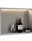 Półka Wnękowa Łazienkowa Led 30x45 Stal Szczotkowana  4