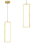Lampa Sufitowa Wisząca Led Lhj084-1cp Złota  1