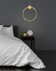 LAMPA SUFITOWA WISZĄCA LED APP1396-CP GOLD 40cm  6