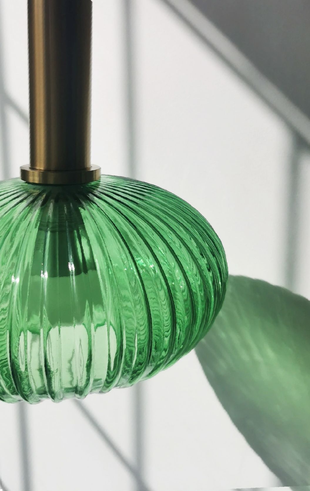 Lampa Sufitowa Wisząca Szklana APP465-1CP Zielona
