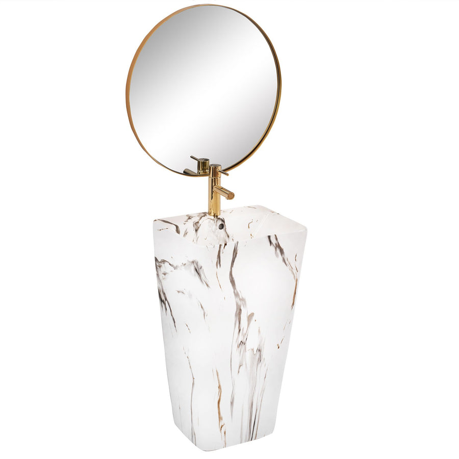 Umywalka Ceramiczna Wolnostojąca ARIS Marble