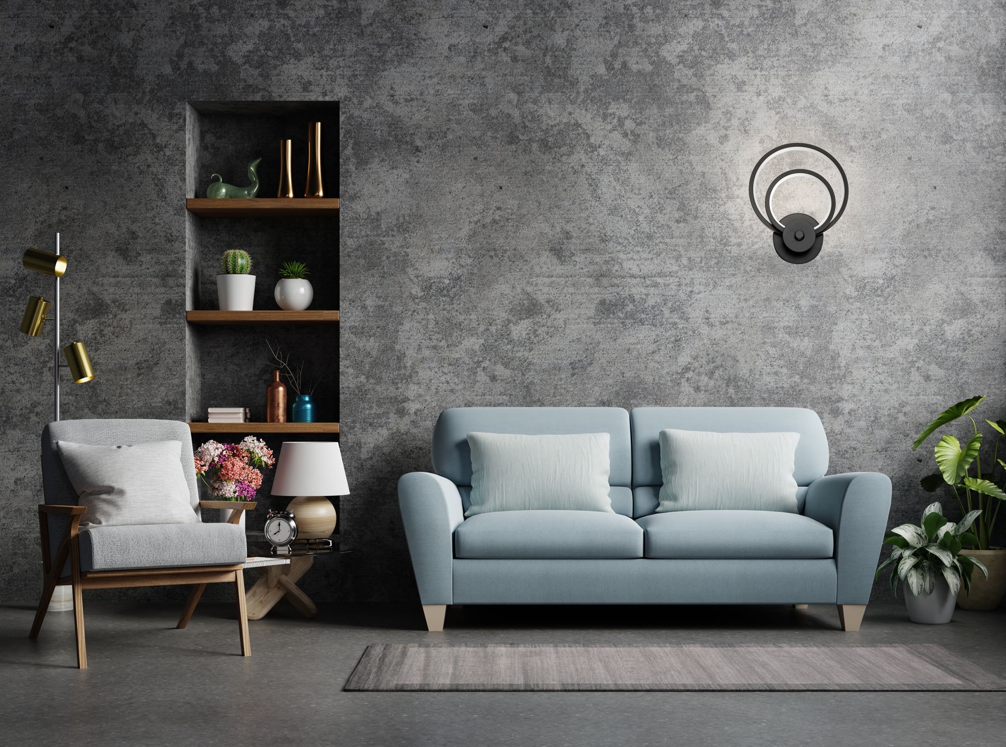 Lampa APP1042-W Black MATTE