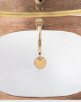 Umywalka nablatowa Rea Royal Gold Edge