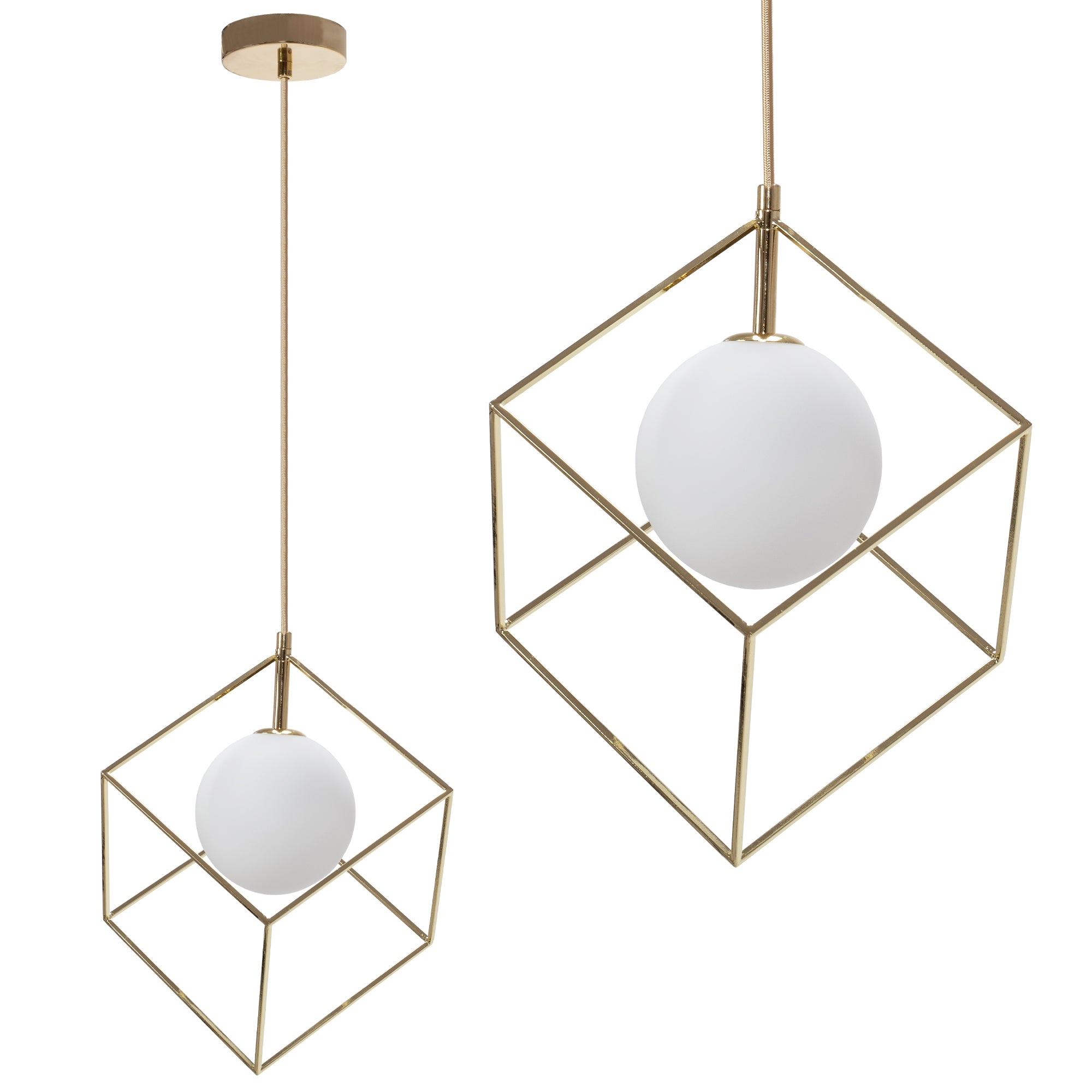 Lampa Wisząca APP1210-1CP Złota  1