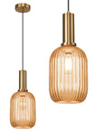 Lampa Sufitowa Wisząca Szklana APP458-1CP Pomarańczowa  1