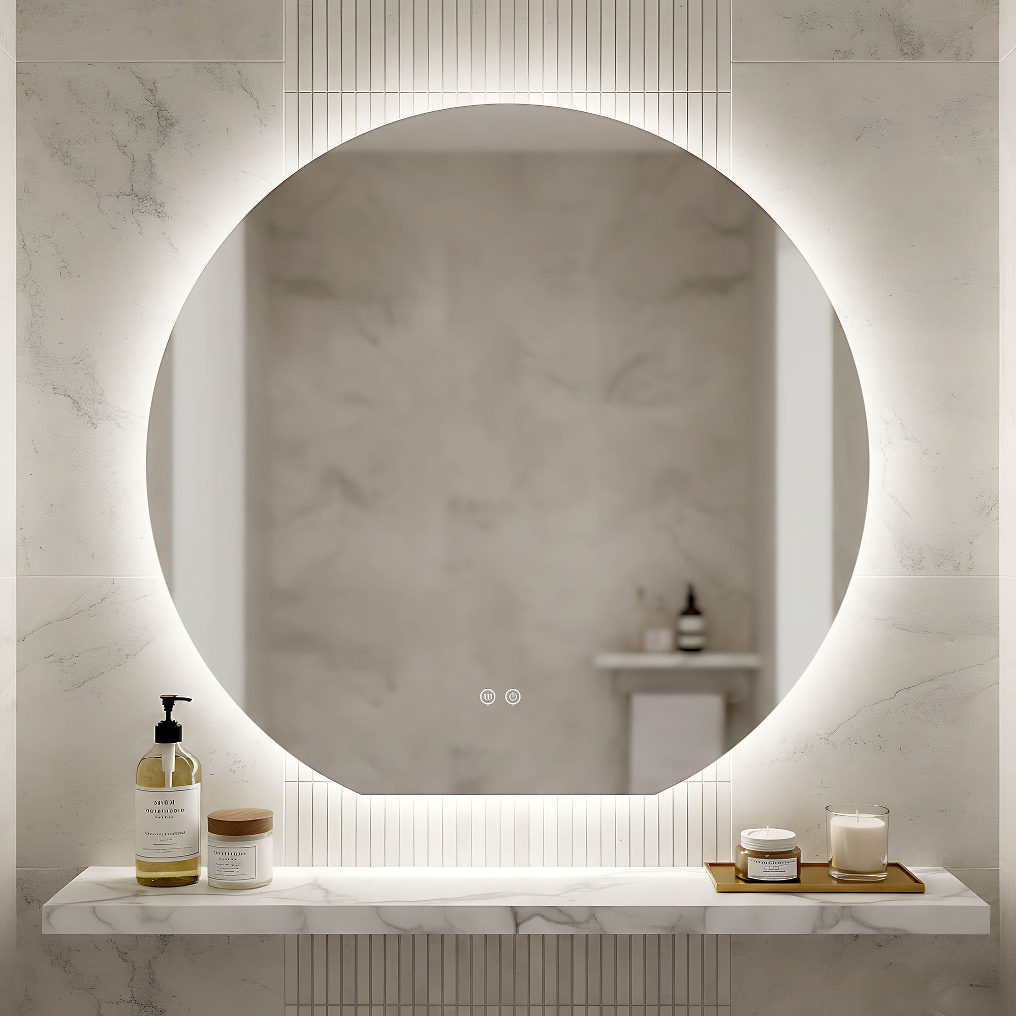 Lustro ścienne LED 100cm Fabio  4