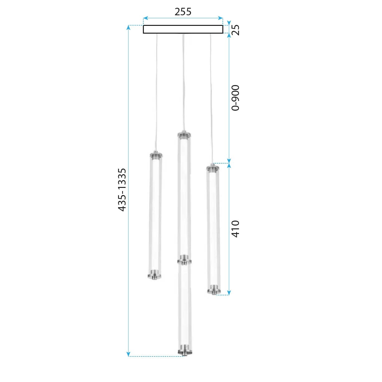 Lampa Wisząca Led G024-4cpr Złota  7
