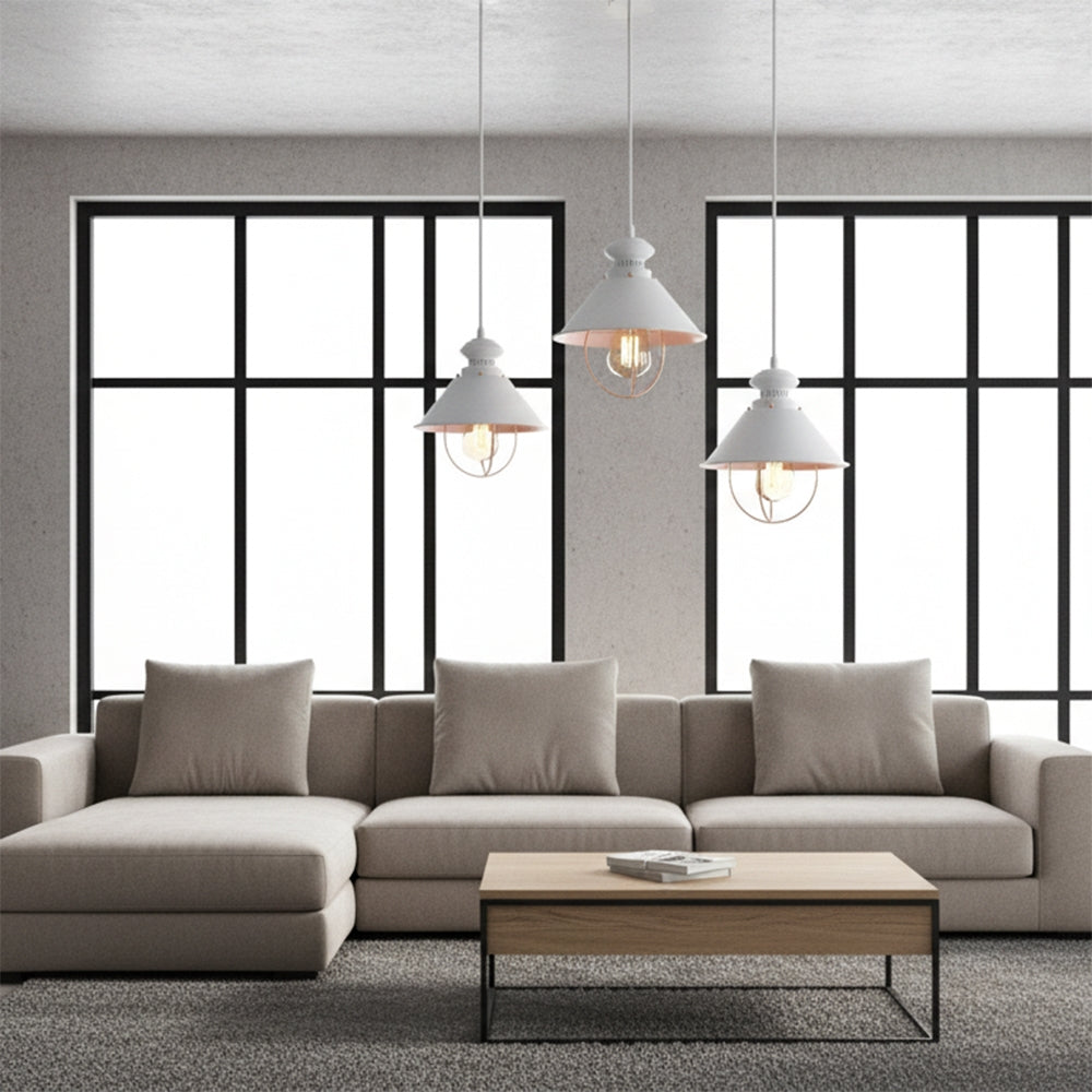 Lampa sufitowa wisząca LINZ APP103-1CP Biała  2