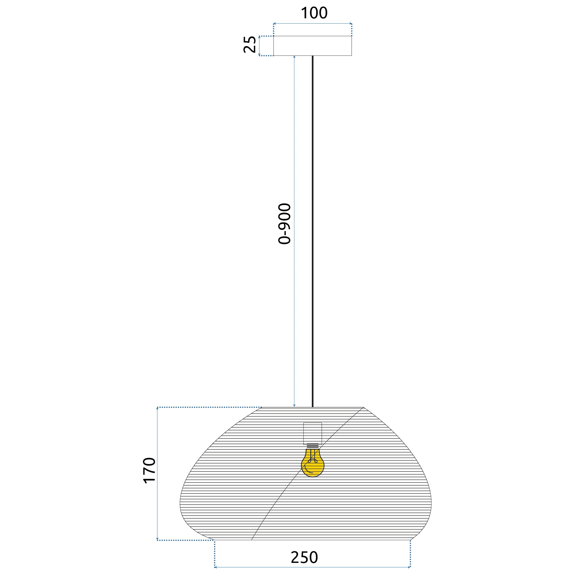 Lampa Wisząca Boho APP1316-1CP  9